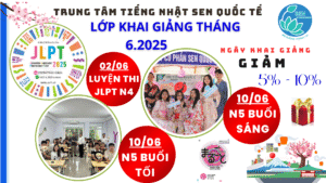 Khai giảng các lớp học tiếng Nhật tháng 6/2025 tại Nha Trang