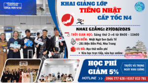 KHAI GIẢNG LỚP TIẾNG NHẬT CẤP TỐC N4  BUỔI SÁNG NGÀY 27/08/2025