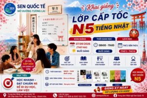 KHAI GIẢNG LỚP TIẾNG NHẬT CẤP TỐC N5 BUỔI SÁNG.